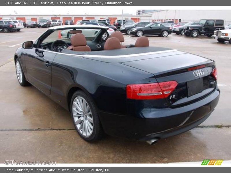 Deep Sea Blue Pearl Effect / Cinnamon Brown 2010 Audi A5 2.0T Cabriolet