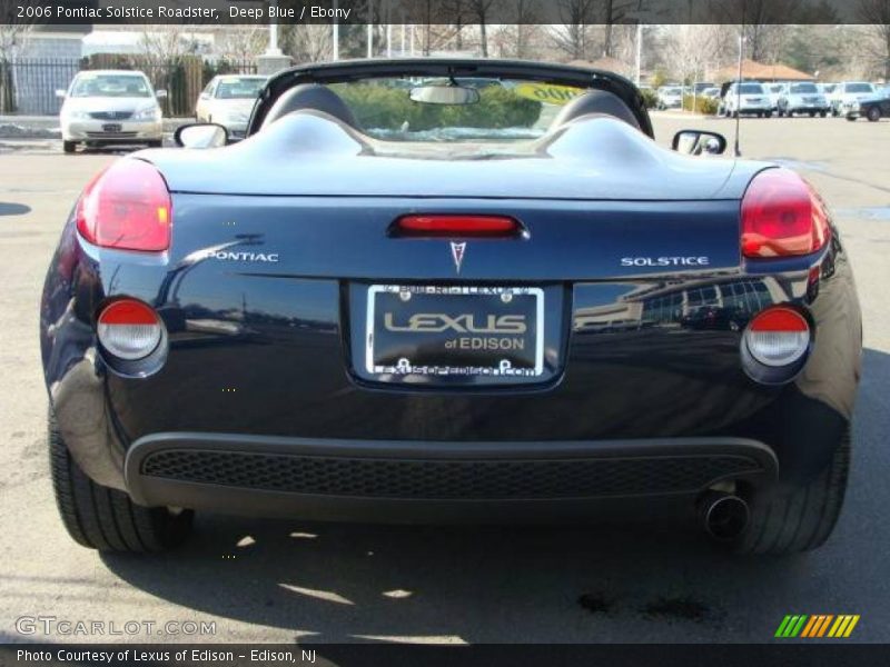 Deep Blue / Ebony 2006 Pontiac Solstice Roadster