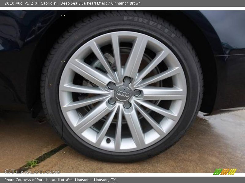 Deep Sea Blue Pearl Effect / Cinnamon Brown 2010 Audi A5 2.0T Cabriolet