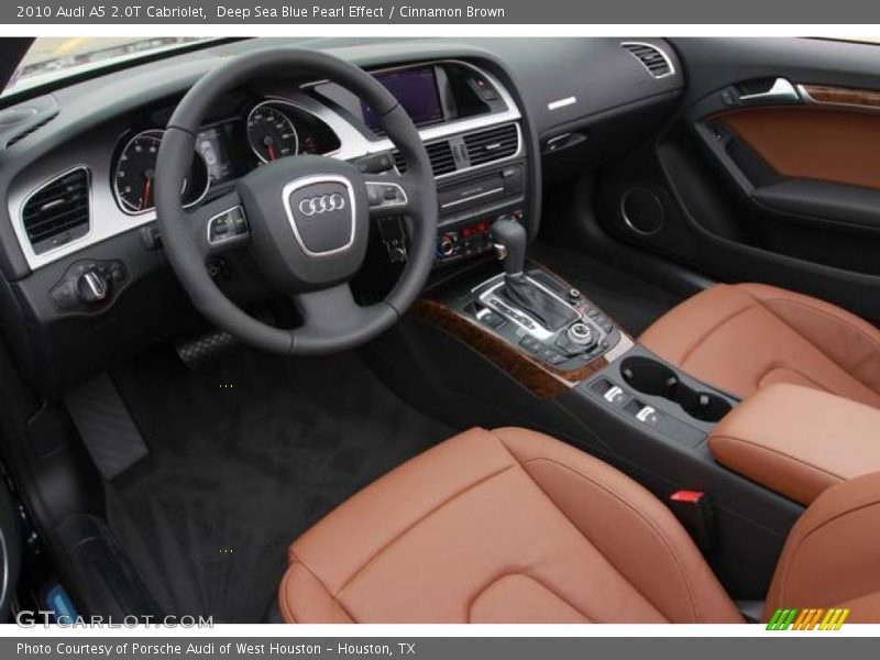 Deep Sea Blue Pearl Effect / Cinnamon Brown 2010 Audi A5 2.0T Cabriolet