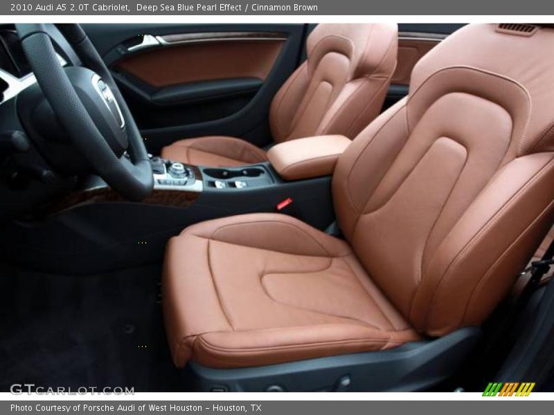 Deep Sea Blue Pearl Effect / Cinnamon Brown 2010 Audi A5 2.0T Cabriolet