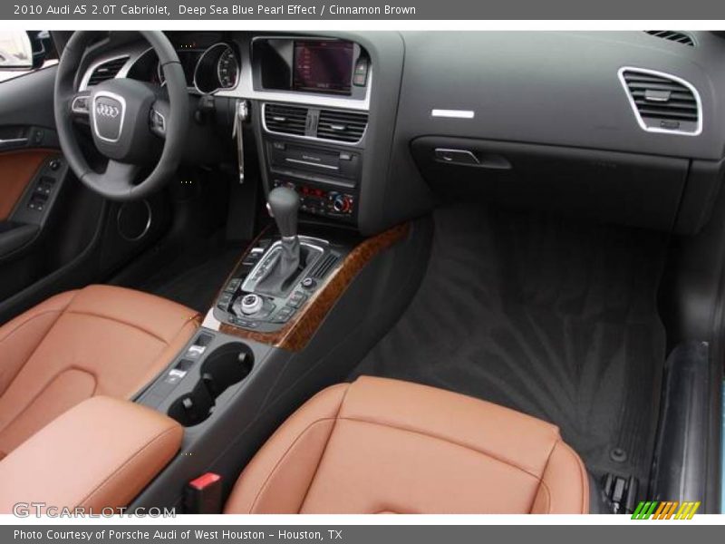 Deep Sea Blue Pearl Effect / Cinnamon Brown 2010 Audi A5 2.0T Cabriolet