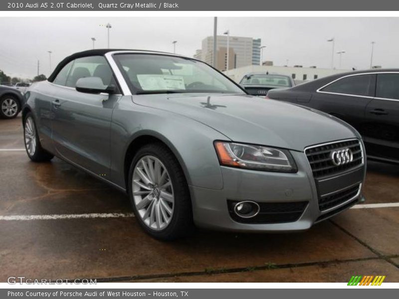 Quartz Gray Metallic / Black 2010 Audi A5 2.0T Cabriolet