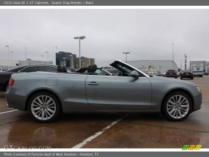 Quartz Gray Metallic / Black 2010 Audi A5 2.0T Cabriolet