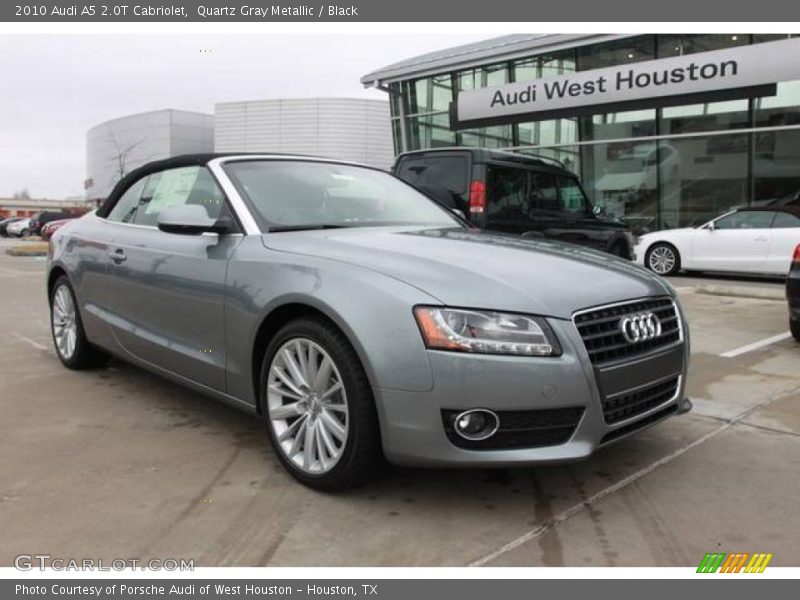 Quartz Gray Metallic / Black 2010 Audi A5 2.0T Cabriolet