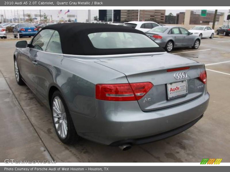 Quartz Gray Metallic / Black 2010 Audi A5 2.0T Cabriolet