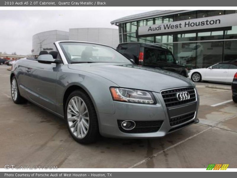 Quartz Gray Metallic / Black 2010 Audi A5 2.0T Cabriolet