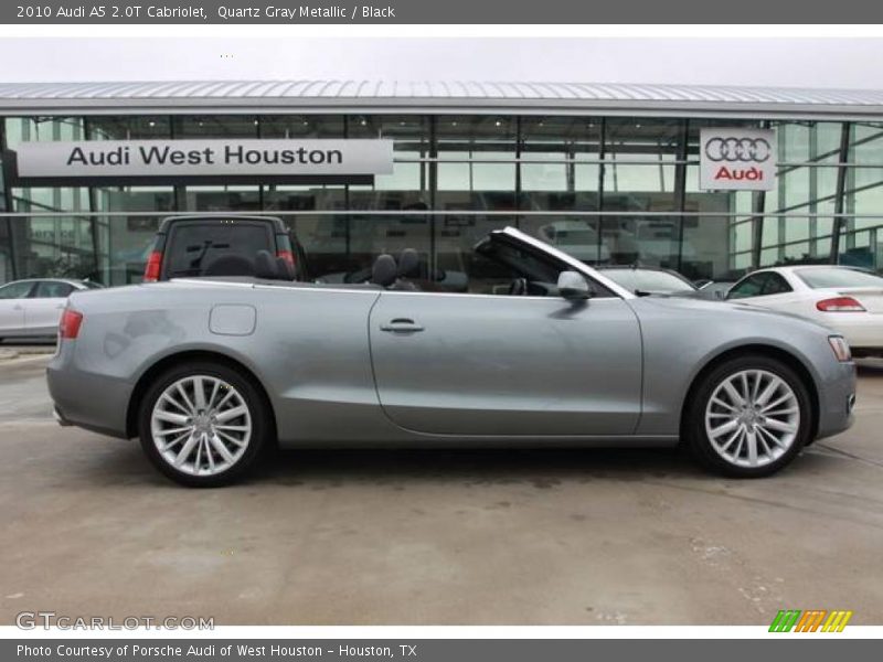 Quartz Gray Metallic / Black 2010 Audi A5 2.0T Cabriolet