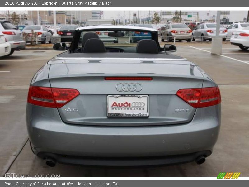 Quartz Gray Metallic / Black 2010 Audi A5 2.0T Cabriolet