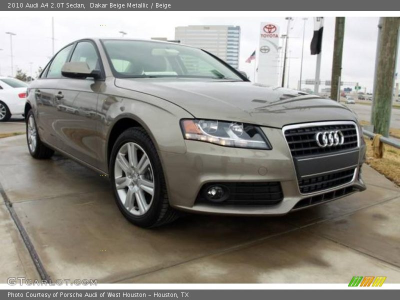 Dakar Beige Metallic / Beige 2010 Audi A4 2.0T Sedan