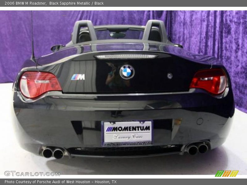 Black Sapphire Metallic / Black 2006 BMW M Roadster