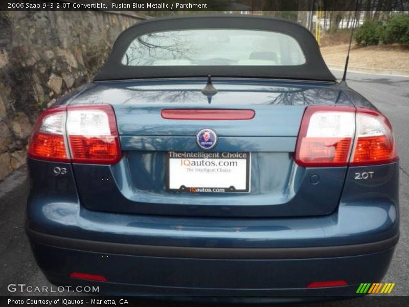 Fusion Blue Metallic / Parchment 2006 Saab 9-3 2.0T Convertible