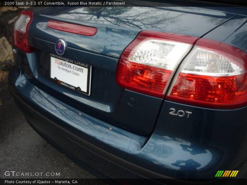 Fusion Blue Metallic / Parchment 2006 Saab 9-3 2.0T Convertible