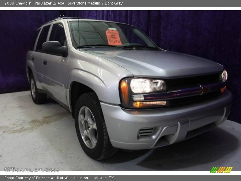 Silverstone Metallic / Light Gray 2008 Chevrolet TrailBlazer LS 4x4