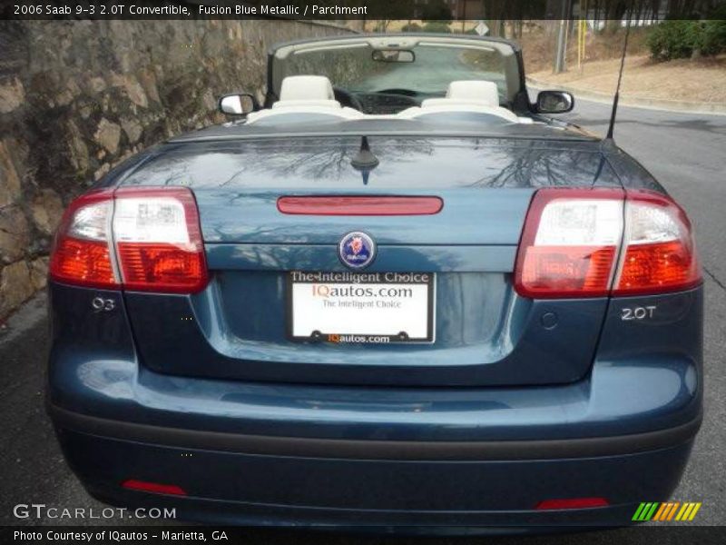 Fusion Blue Metallic / Parchment 2006 Saab 9-3 2.0T Convertible