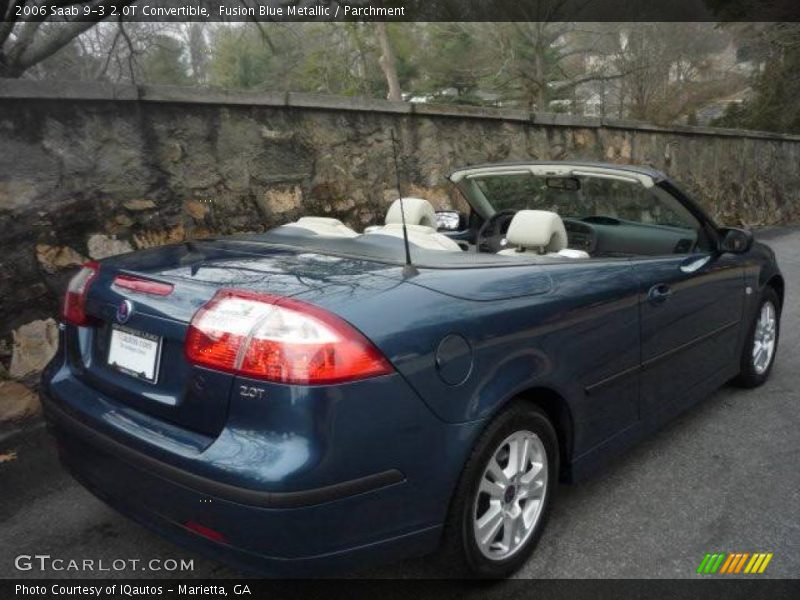 Fusion Blue Metallic / Parchment 2006 Saab 9-3 2.0T Convertible