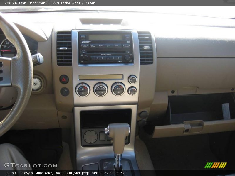 Avalanche White / Desert 2006 Nissan Pathfinder SE
