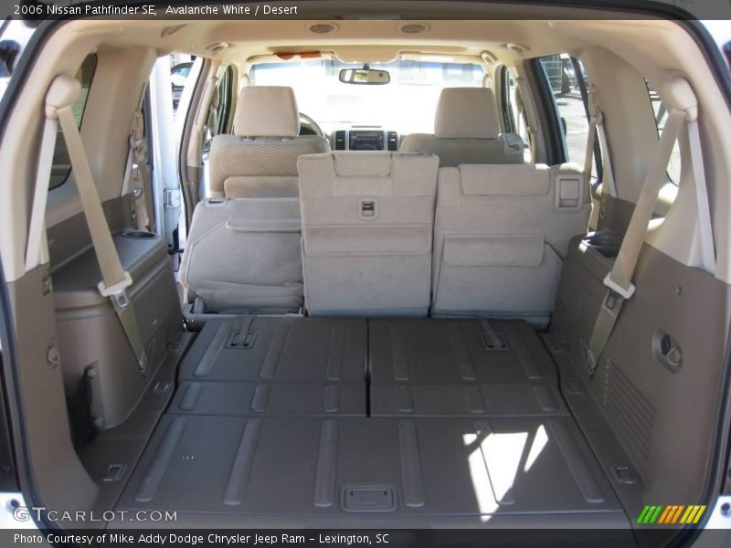 Avalanche White / Desert 2006 Nissan Pathfinder SE