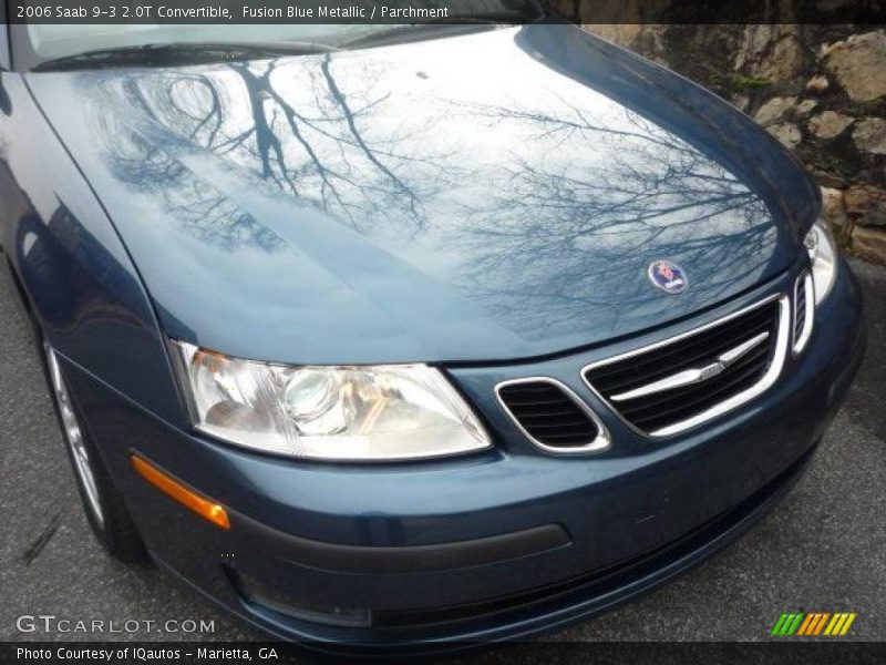 Fusion Blue Metallic / Parchment 2006 Saab 9-3 2.0T Convertible