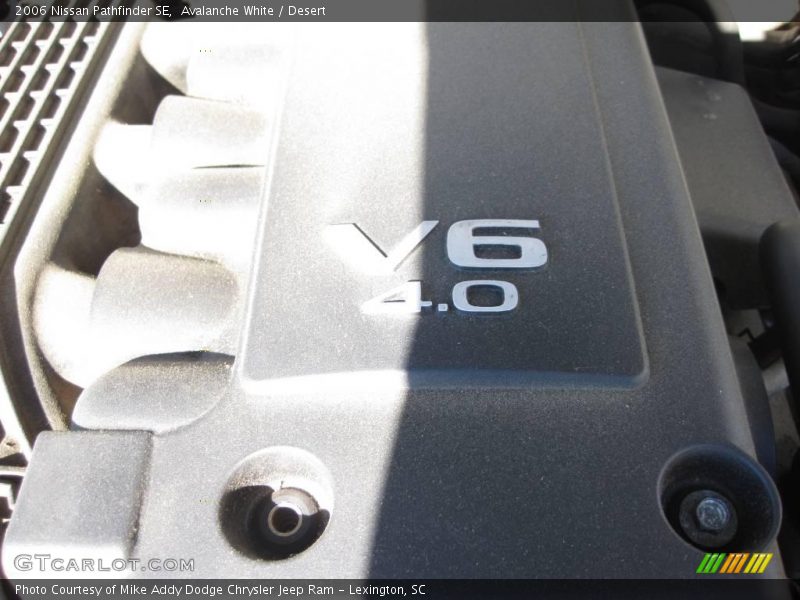 Avalanche White / Desert 2006 Nissan Pathfinder SE