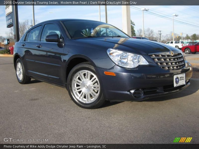 Modern Blue Pearl / Dark Slate Gray/Light Slate Gray 2008 Chrysler Sebring Touring Sedan