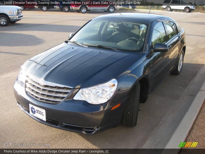 Modern Blue Pearl / Dark Slate Gray/Light Slate Gray 2008 Chrysler Sebring Touring Sedan