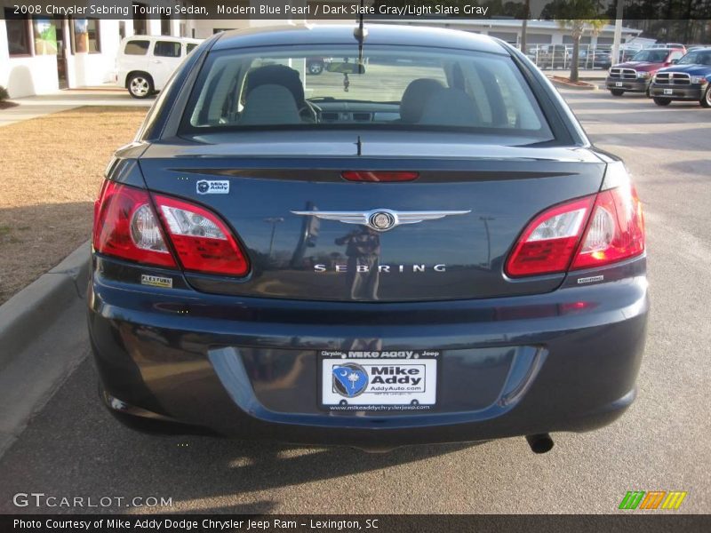 Modern Blue Pearl / Dark Slate Gray/Light Slate Gray 2008 Chrysler Sebring Touring Sedan