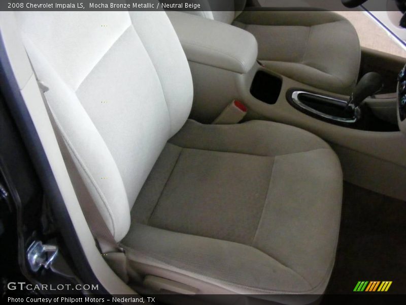 Mocha Bronze Metallic / Neutral Beige 2008 Chevrolet Impala LS
