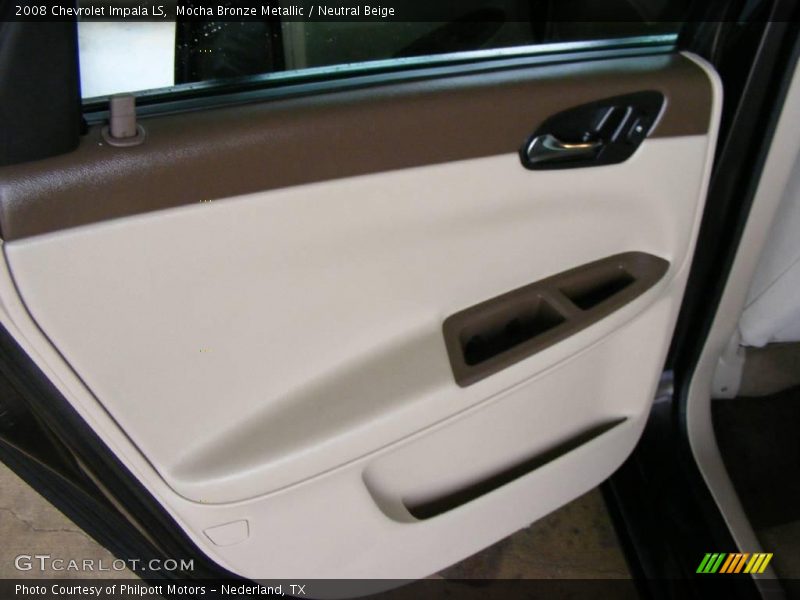 Mocha Bronze Metallic / Neutral Beige 2008 Chevrolet Impala LS