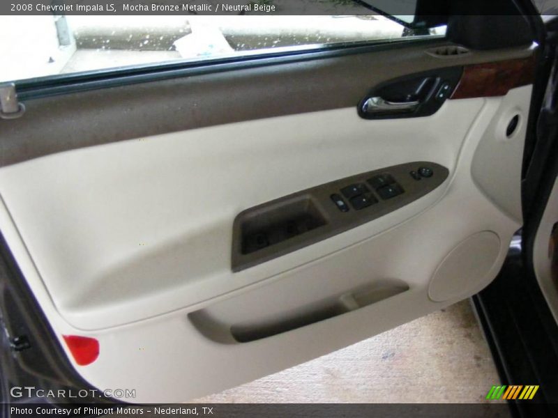 Mocha Bronze Metallic / Neutral Beige 2008 Chevrolet Impala LS