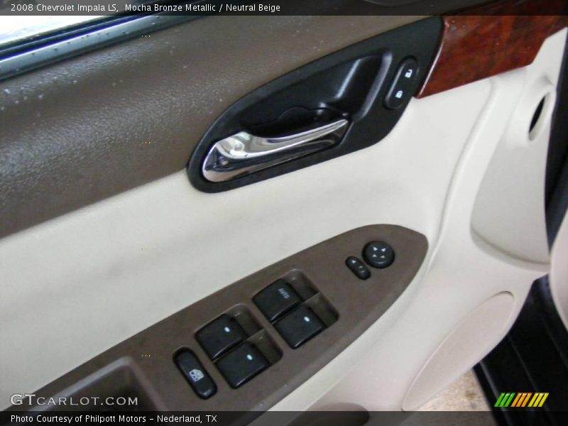 Mocha Bronze Metallic / Neutral Beige 2008 Chevrolet Impala LS