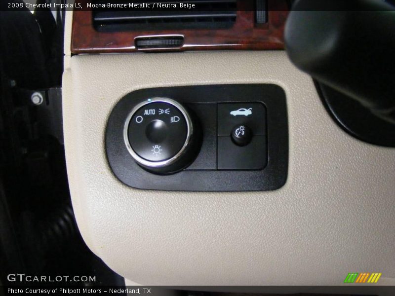 Mocha Bronze Metallic / Neutral Beige 2008 Chevrolet Impala LS
