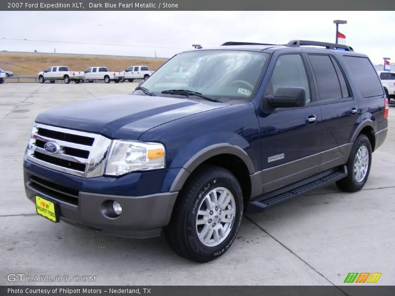Dark Blue Pearl Metallic / Stone 2007 Ford Expedition XLT