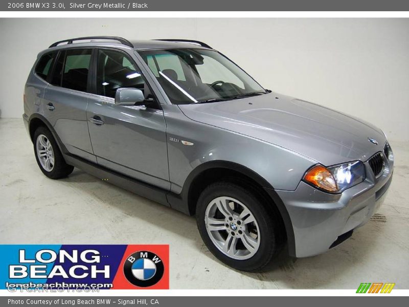 Silver Grey Metallic / Black 2006 BMW X3 3.0i
