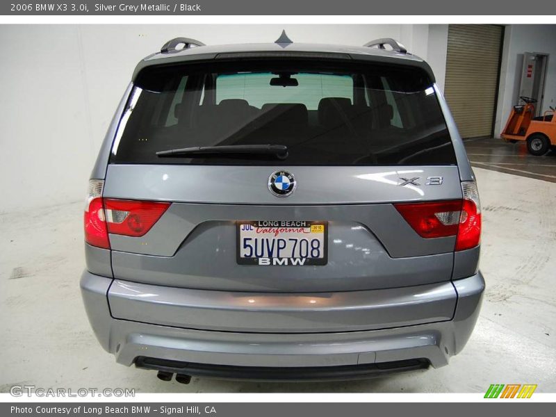 Silver Grey Metallic / Black 2006 BMW X3 3.0i