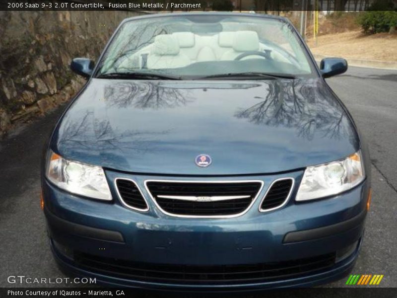 Fusion Blue Metallic / Parchment 2006 Saab 9-3 2.0T Convertible