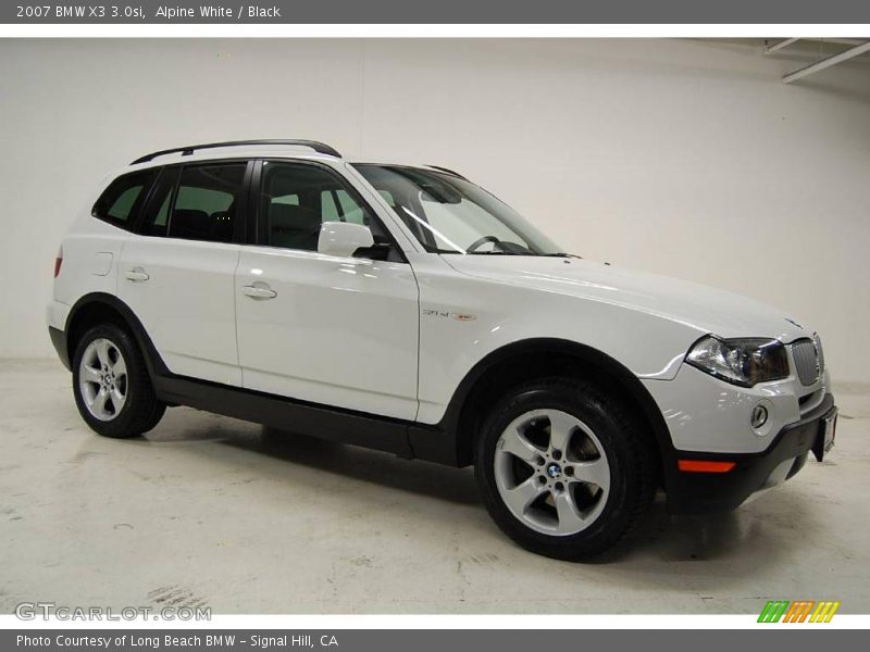 Alpine White / Black 2007 BMW X3 3.0si