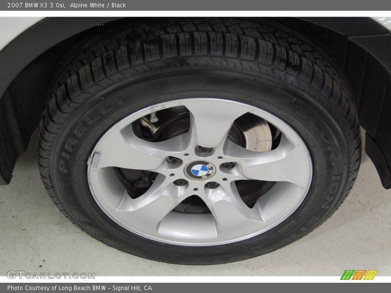 Alpine White / Black 2007 BMW X3 3.0si