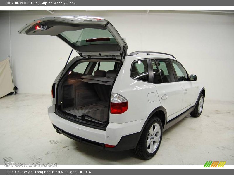 Alpine White / Black 2007 BMW X3 3.0si