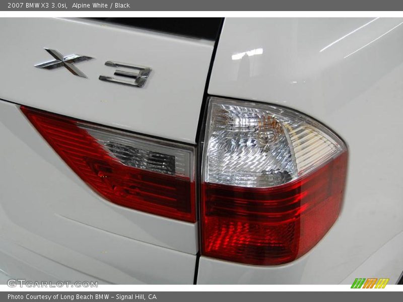 Alpine White / Black 2007 BMW X3 3.0si