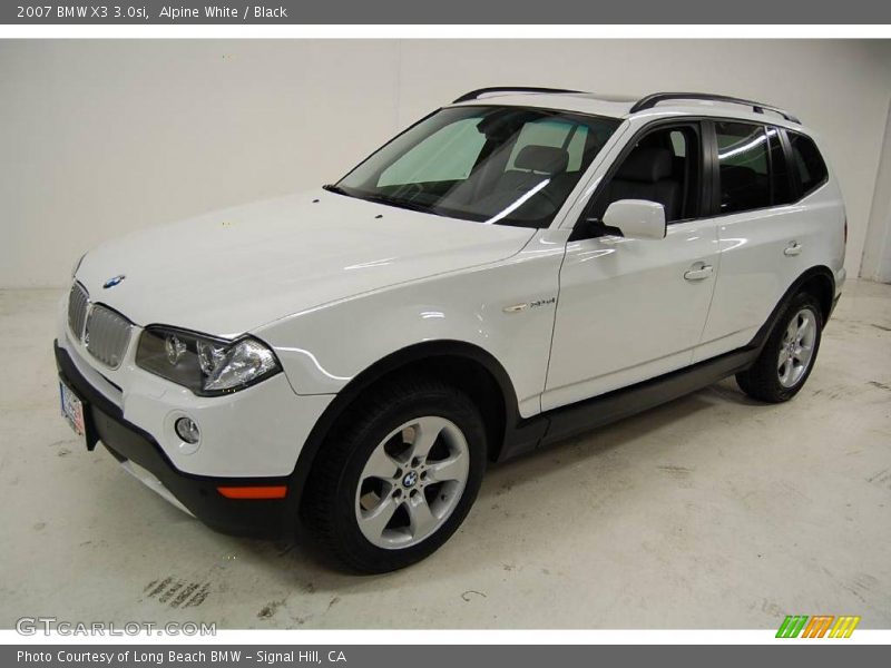Alpine White / Black 2007 BMW X3 3.0si