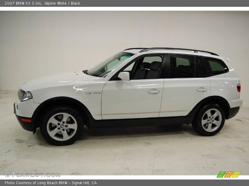 Alpine White / Black 2007 BMW X3 3.0si