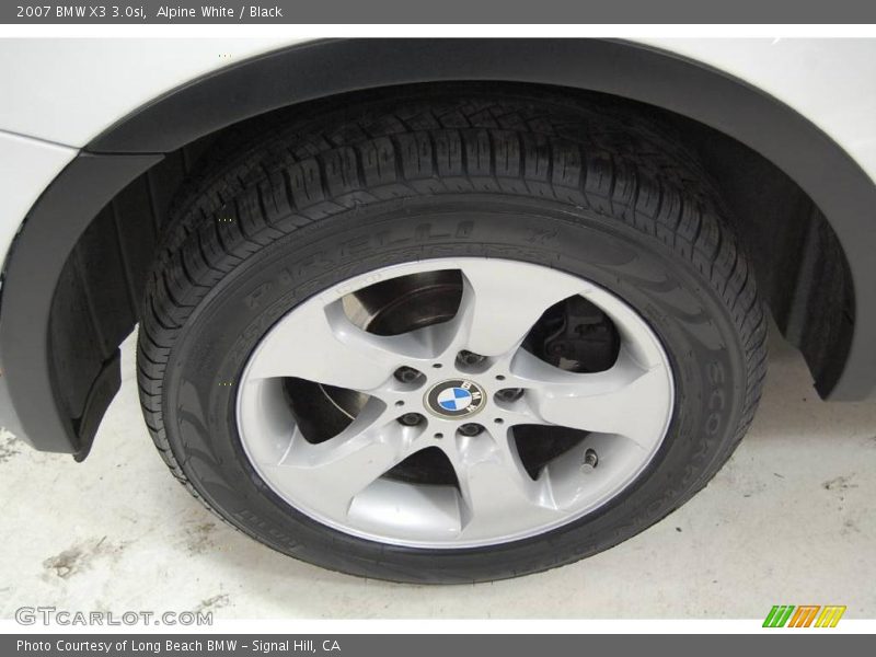 Alpine White / Black 2007 BMW X3 3.0si