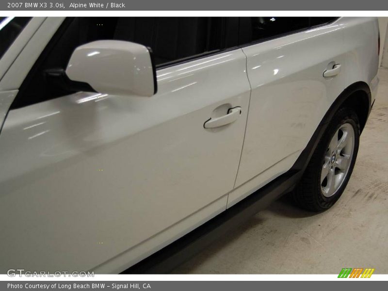 Alpine White / Black 2007 BMW X3 3.0si