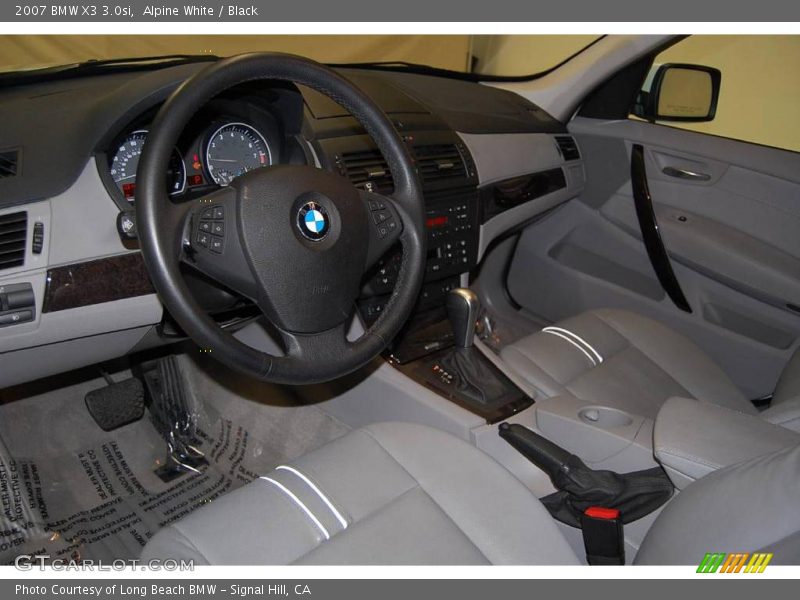 Alpine White / Black 2007 BMW X3 3.0si