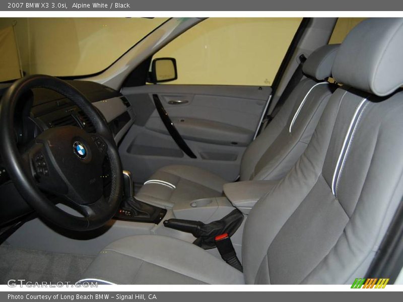 Alpine White / Black 2007 BMW X3 3.0si