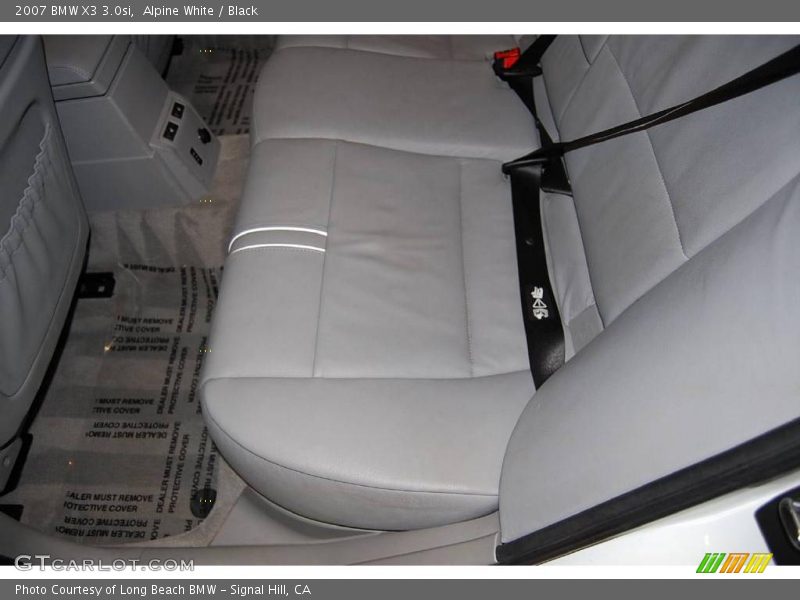 Alpine White / Black 2007 BMW X3 3.0si