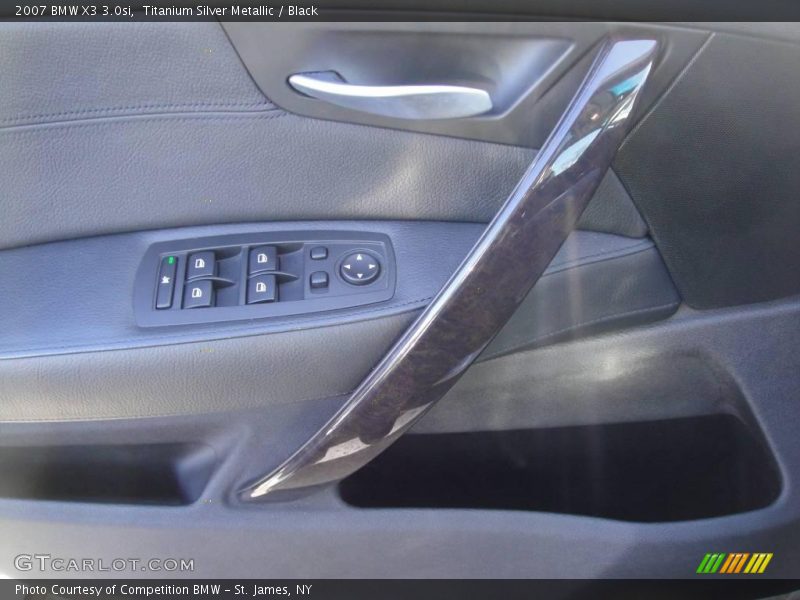 Titanium Silver Metallic / Black 2007 BMW X3 3.0si