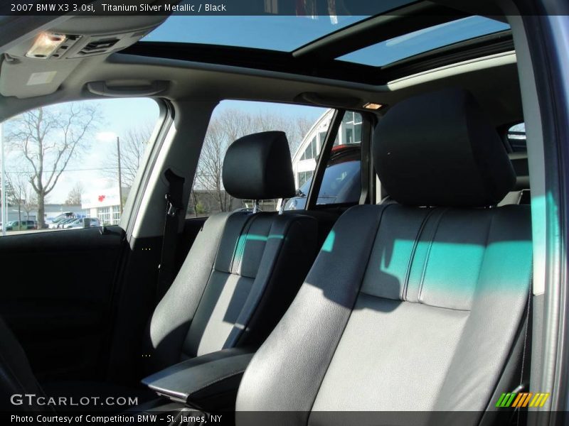 Titanium Silver Metallic / Black 2007 BMW X3 3.0si