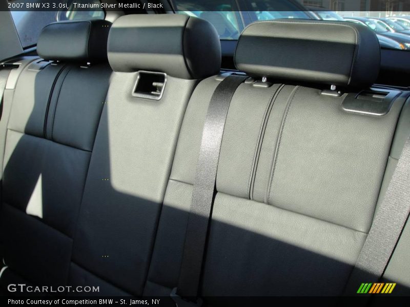 Titanium Silver Metallic / Black 2007 BMW X3 3.0si